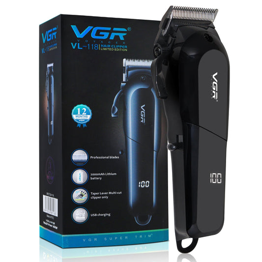 VGR VL-118 Limited Edition Hair Clipper For Men Black