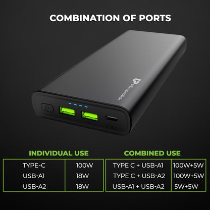 Juice-UP 100W Power Bank  QC-PD -PPS 26800mAh  94.7Wh UM1107