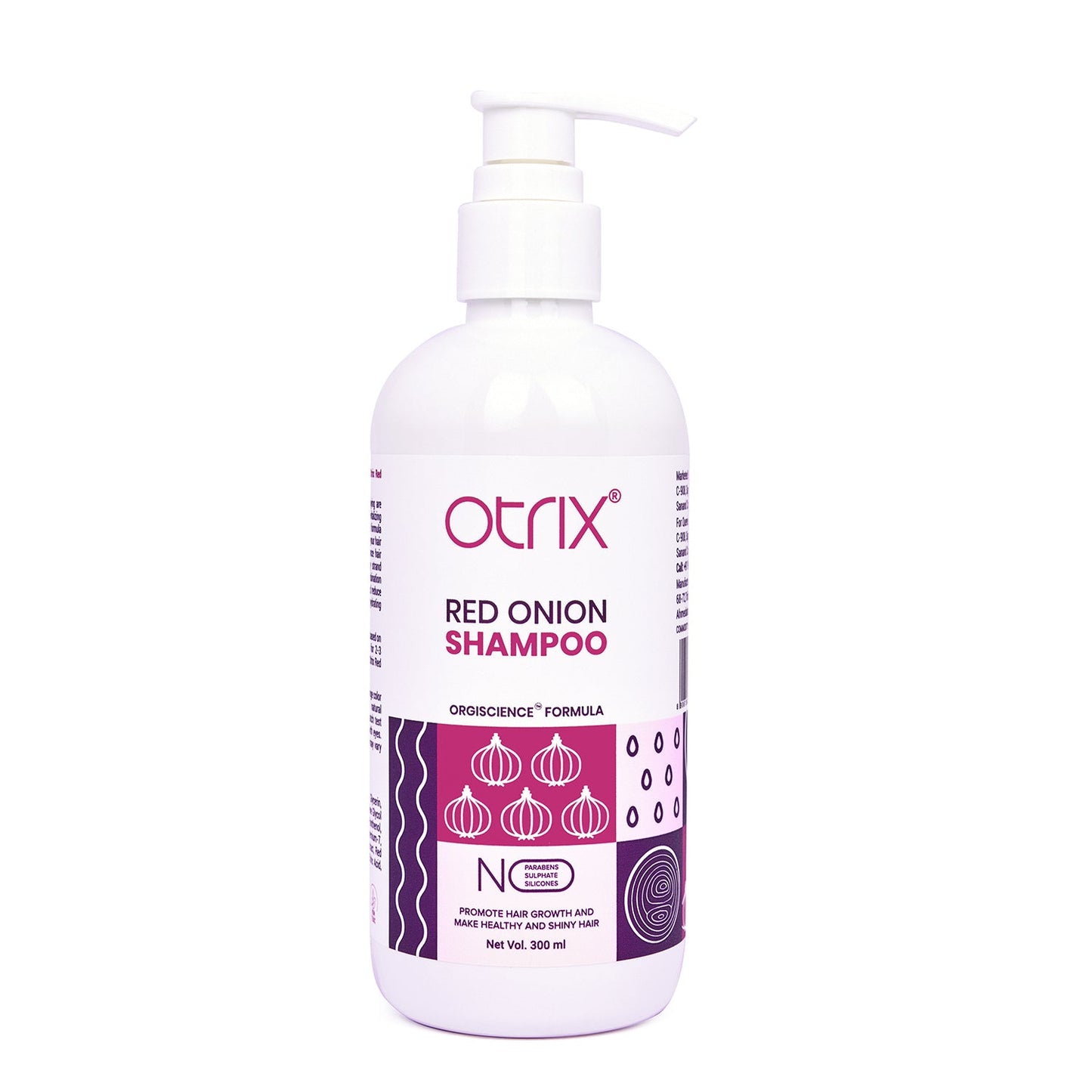 Red Onion and Black Seed Shampoo for Hair fall Control - 300 ml