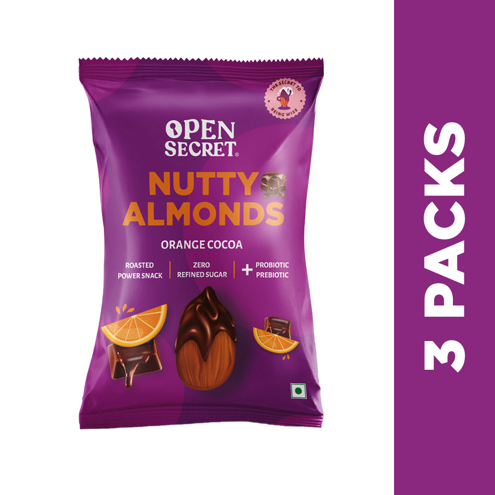 Nutty Almonds - Orange Cocoa 60gms pack of 3