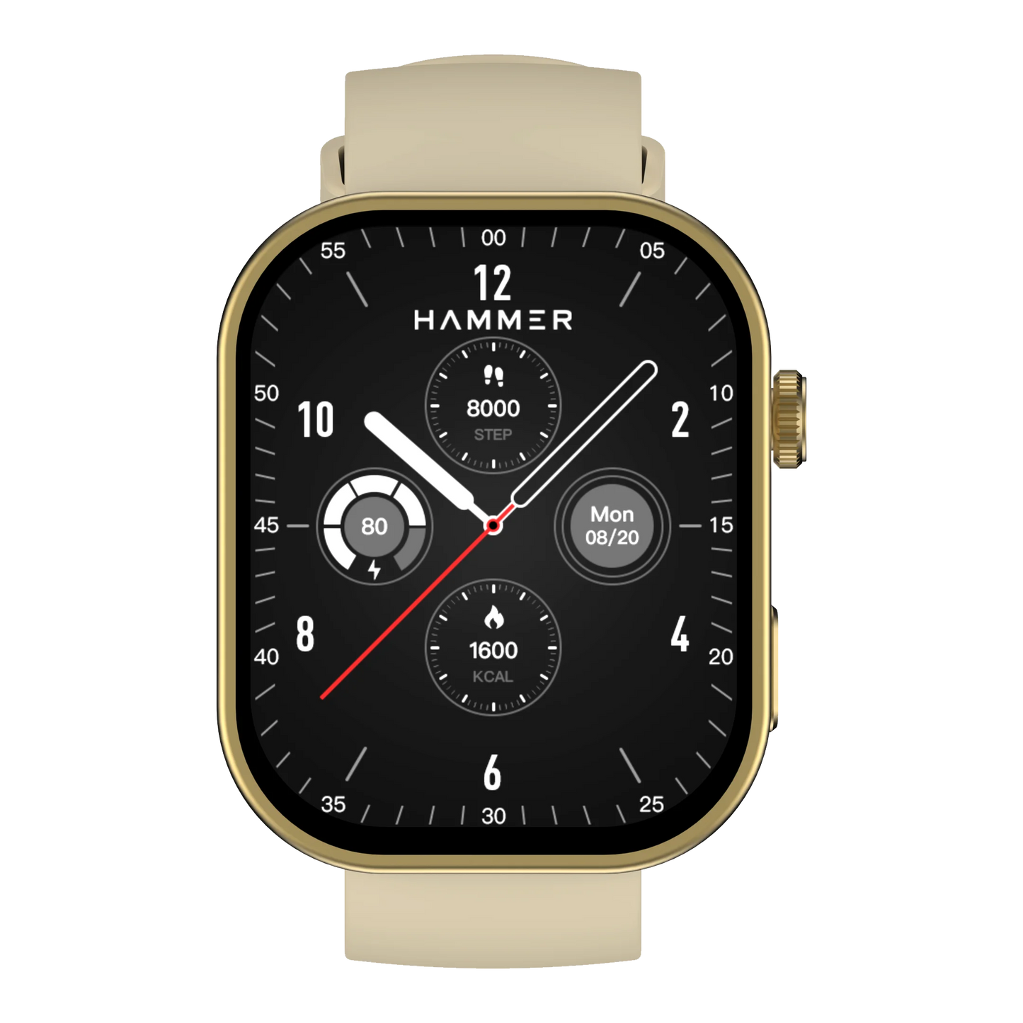 Hammer Tussle 2.01 Full HD Display Bluetooth Calling Smartwatch