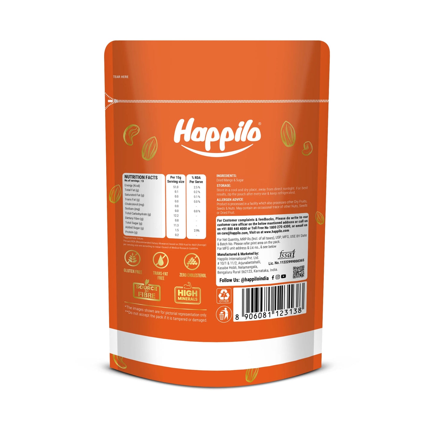 Happilo Premium International Dried Mango