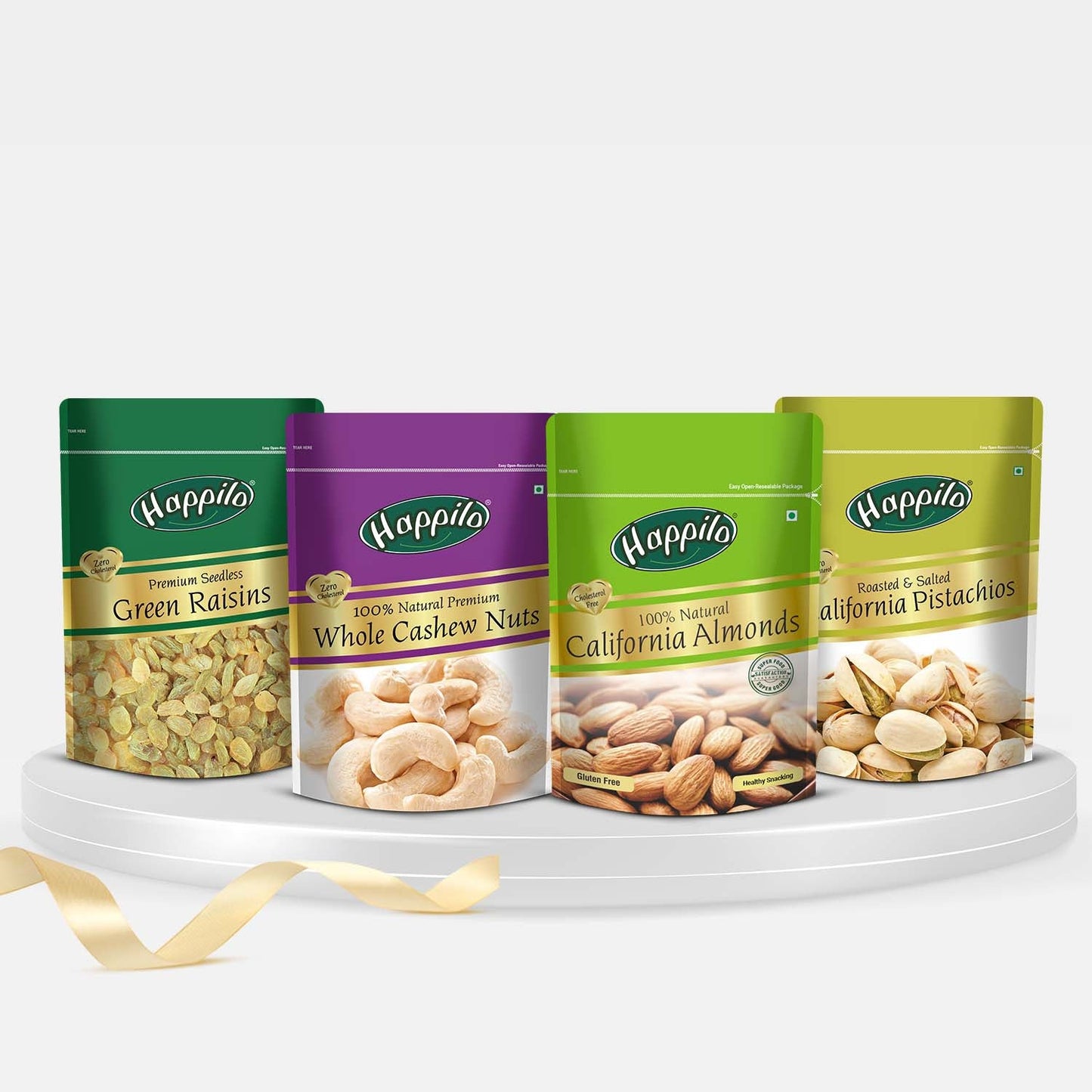 Dry Fruits Combo 850g Almonds 200g Raisins 250g Cashews 200g Roasted Pistachios 200g