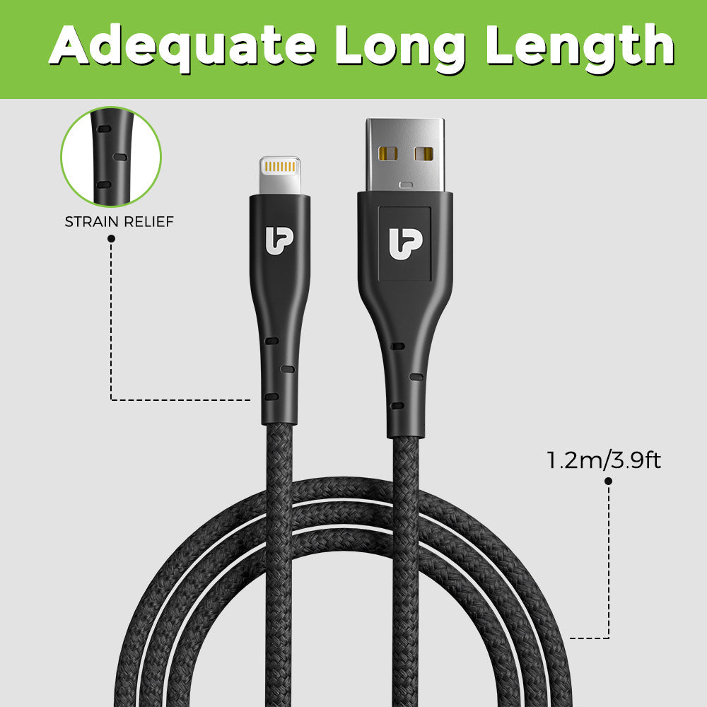 ZapL Lightning Cable UL1071BLK-0120