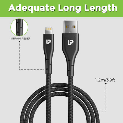 ZapL Lightning Cable UL1071BLK-0120