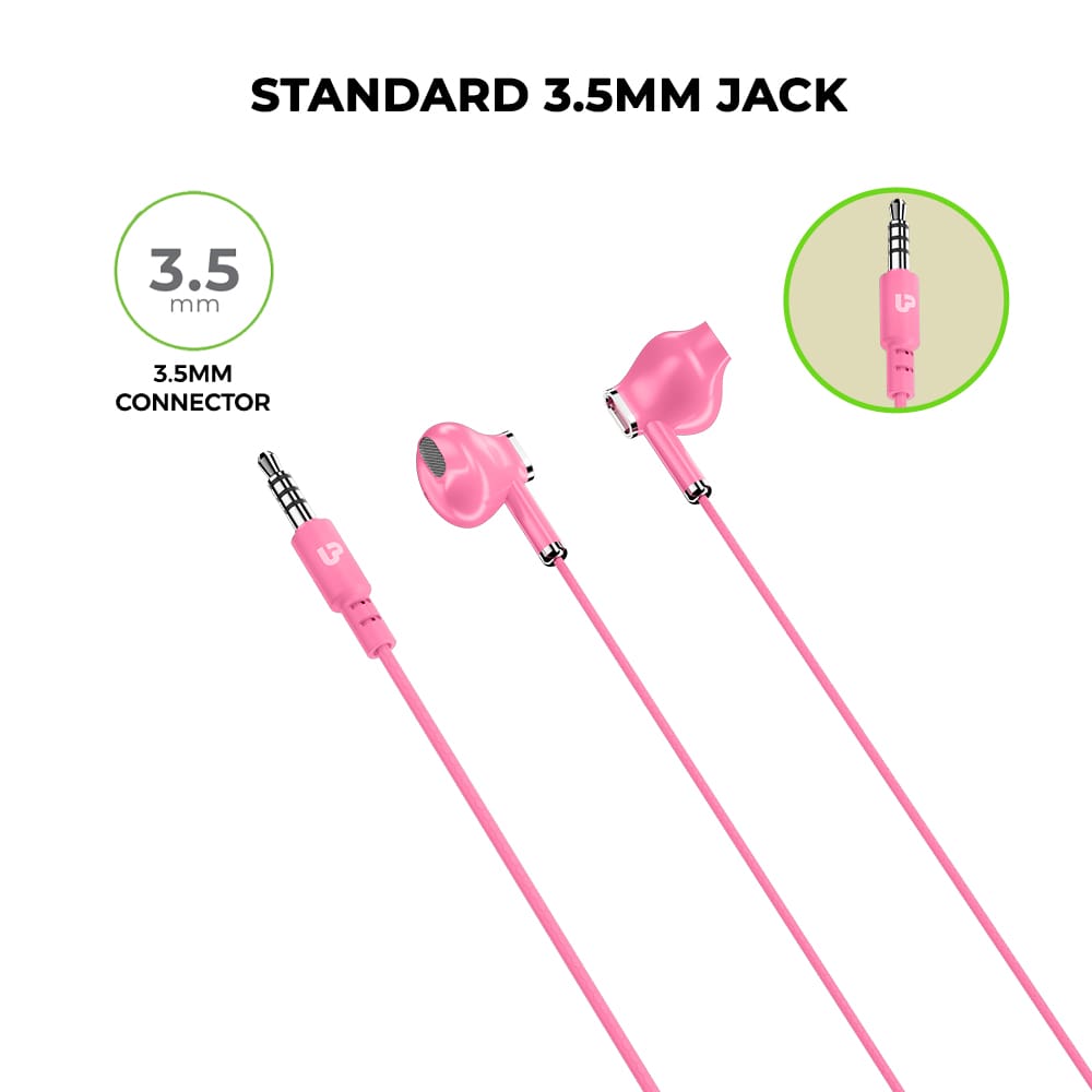 Pastels UM1130 Noise Isolation Hands free Earphones with Mic 1.2m