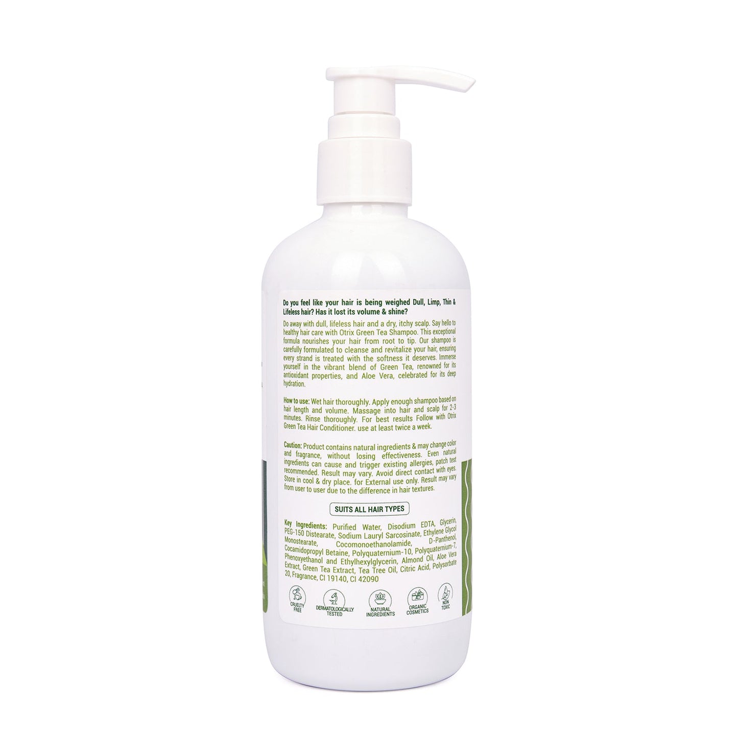 Green Tea Shampoo for Oily Scalp- 300ml