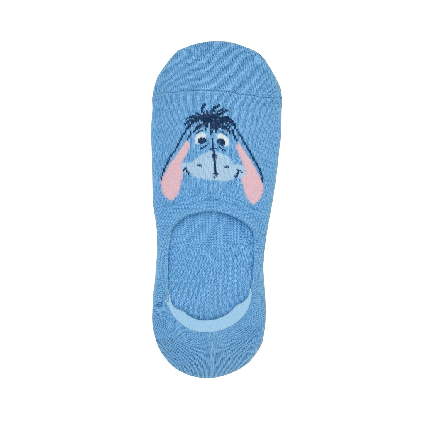 Balenzia x Disney Winnie the Pooh loafer invisible socks for Women-Pooh Eeyore Tiger Pack of 3 Pairs1UFree Size Silver Pink Blue