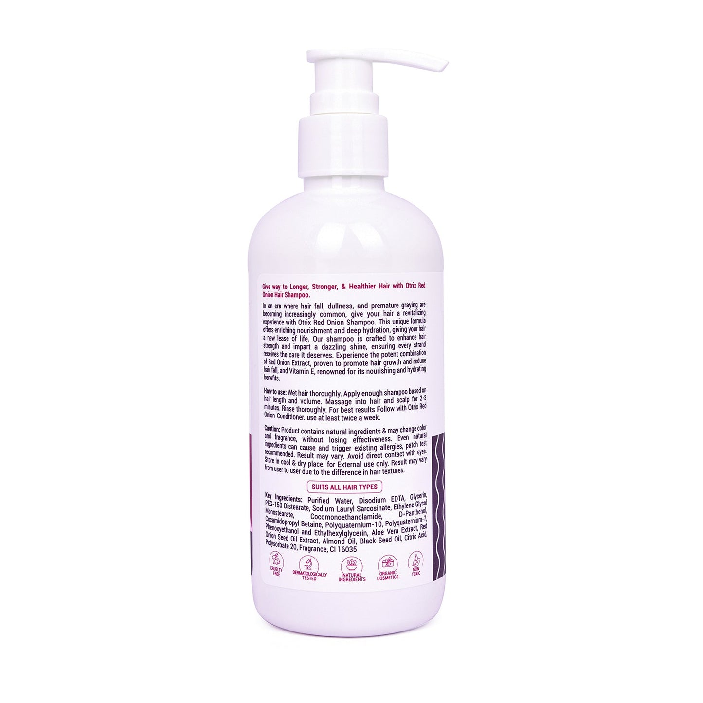 Red Onion and Black Seed Shampoo for Hair fall Control - 300 ml