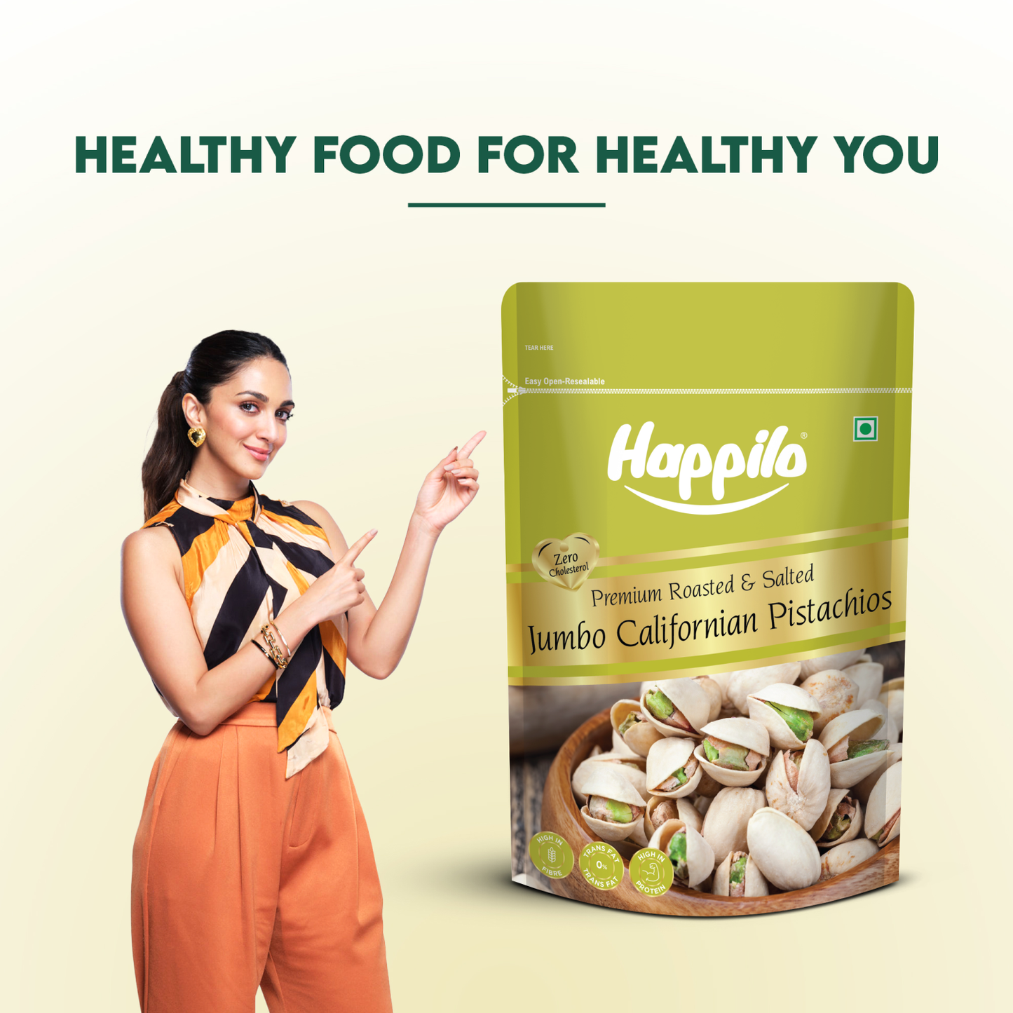 Happilo Freshly Roasted  Salted California Pistachios