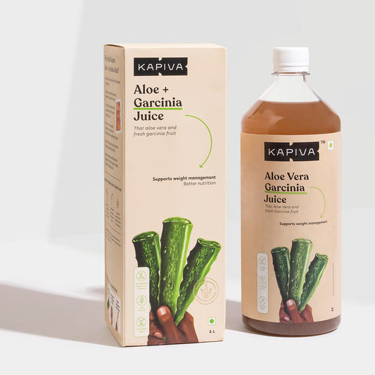 Kapiva Aloe Vera  Garcinia Juice Supports Weight Management 1 L Unflavoured