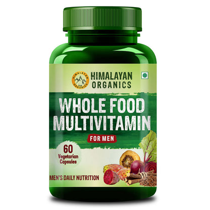 OZiva Protein & Herbs for Women Chocolate 500g, Himalayan Organics Whole Food Multivitamin for Men, 60 Veg Capsules.