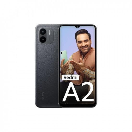 Redmi A2 Classic Black 4GB RAM 64GB Storage  Powerful Octa Core G36 Processor  Upto 7GB RAM