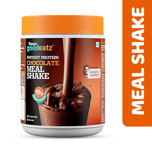 Fast  Up GoodEatz Meal Shake 20 scoops  Vegan Diet Shake for Weight LossLow Calorie  High Protein19g Instant Plant Protein  French Chocolate Flavour