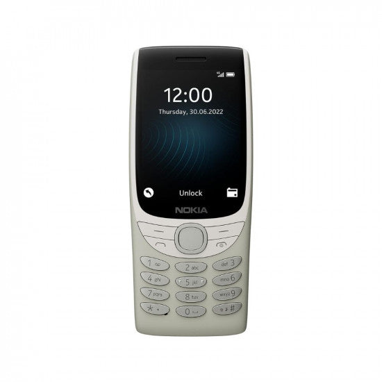 Nokia 8210 4G Volte keypad Phone with Dual SIM Big Display inbuilt MP3 Player  Wireless FM Radio  Sand