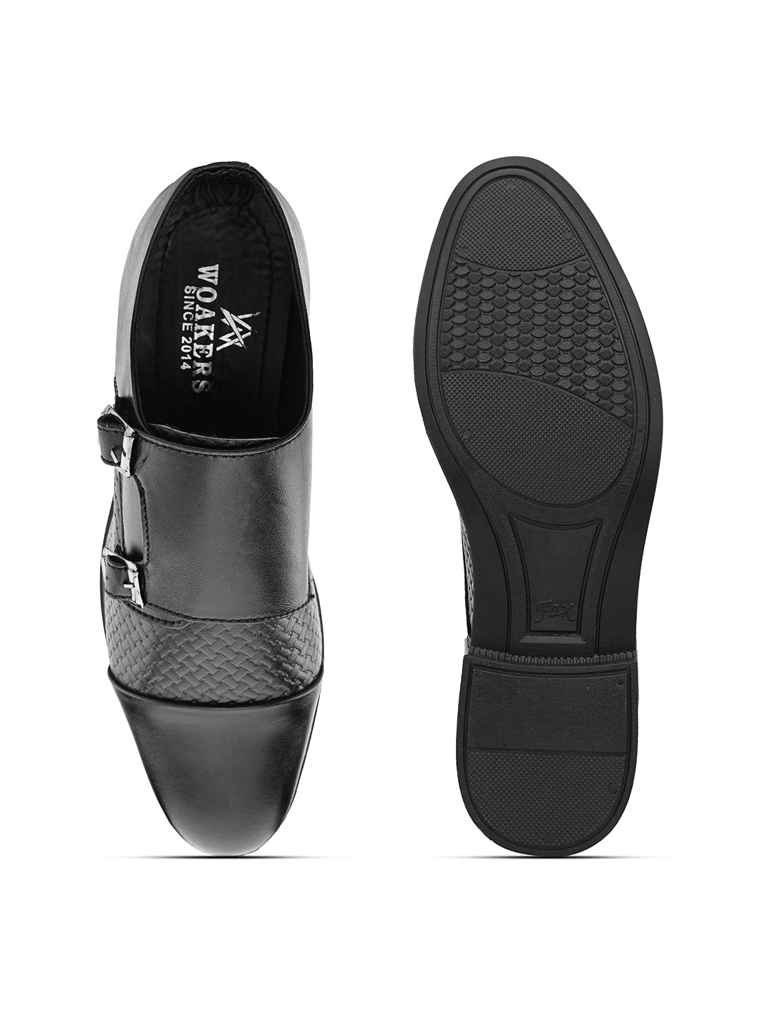 Woakers Mens Comfort Shoes  HR-MUKESAN-BLK