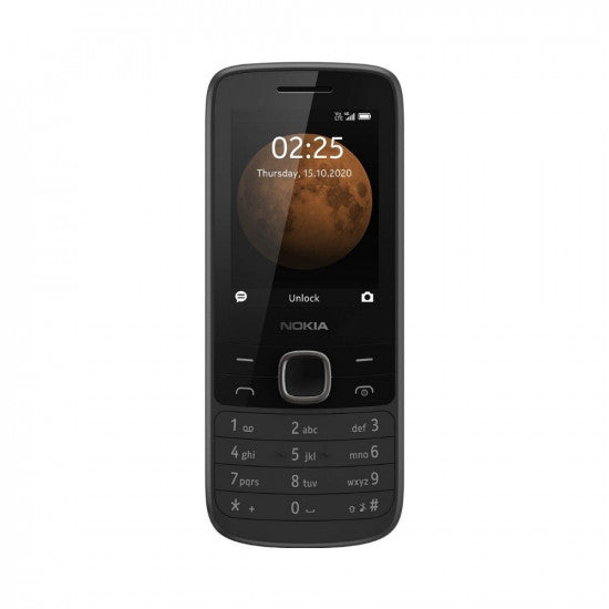 Nokia 225 4G Dual SIM Feature Phone with Long Battery Life Camera Multiplayer Games and Premium Finish  Black Colour