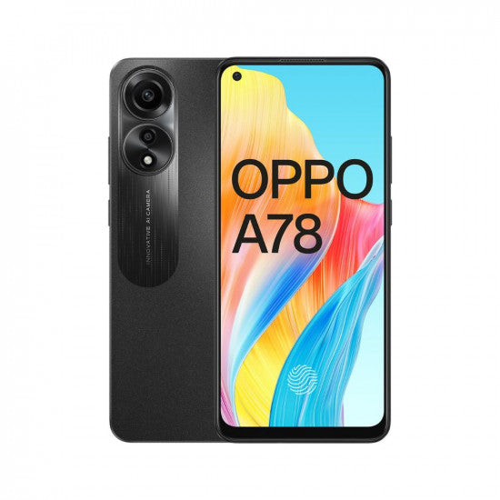 OPPO A78 Mist Black 8GB RAM 128GB Storage  6.4 FHD AMOLED 90Hz Punch Hole Display  5000 mAh Battery and 67W SUPERVOOC with No Cost EMIAdditional Exchange Offers