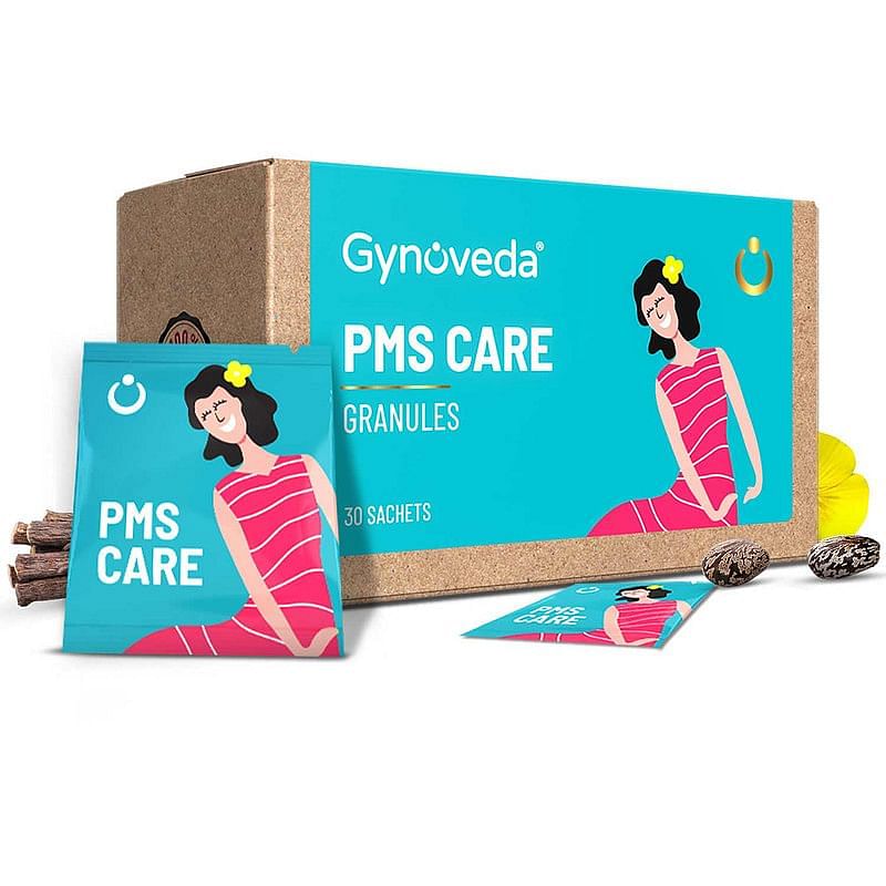 Gynoveda PMS Care Granules No More Mood Swings Bloating Cramps Fatigue Get Hassle-Free Periods