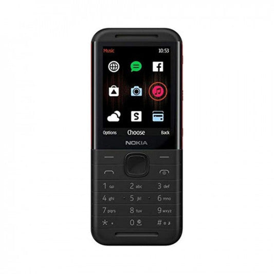 Nokia 5310 Dual SIM Keypad Phone with MP3 Player Wireless FM Radio and Rear Camera with Flash  BlackRed