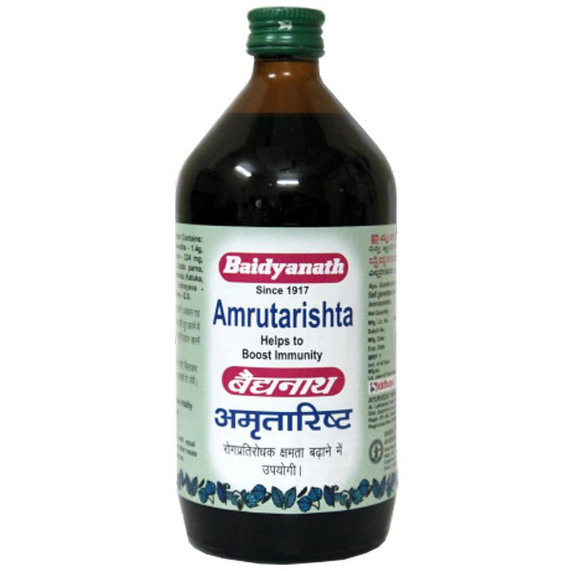 Baidyanath Amritarishta-Ayurvedic Immunity Boosterprovide relief from acute  chronic cough-450 Ml Packf of 1