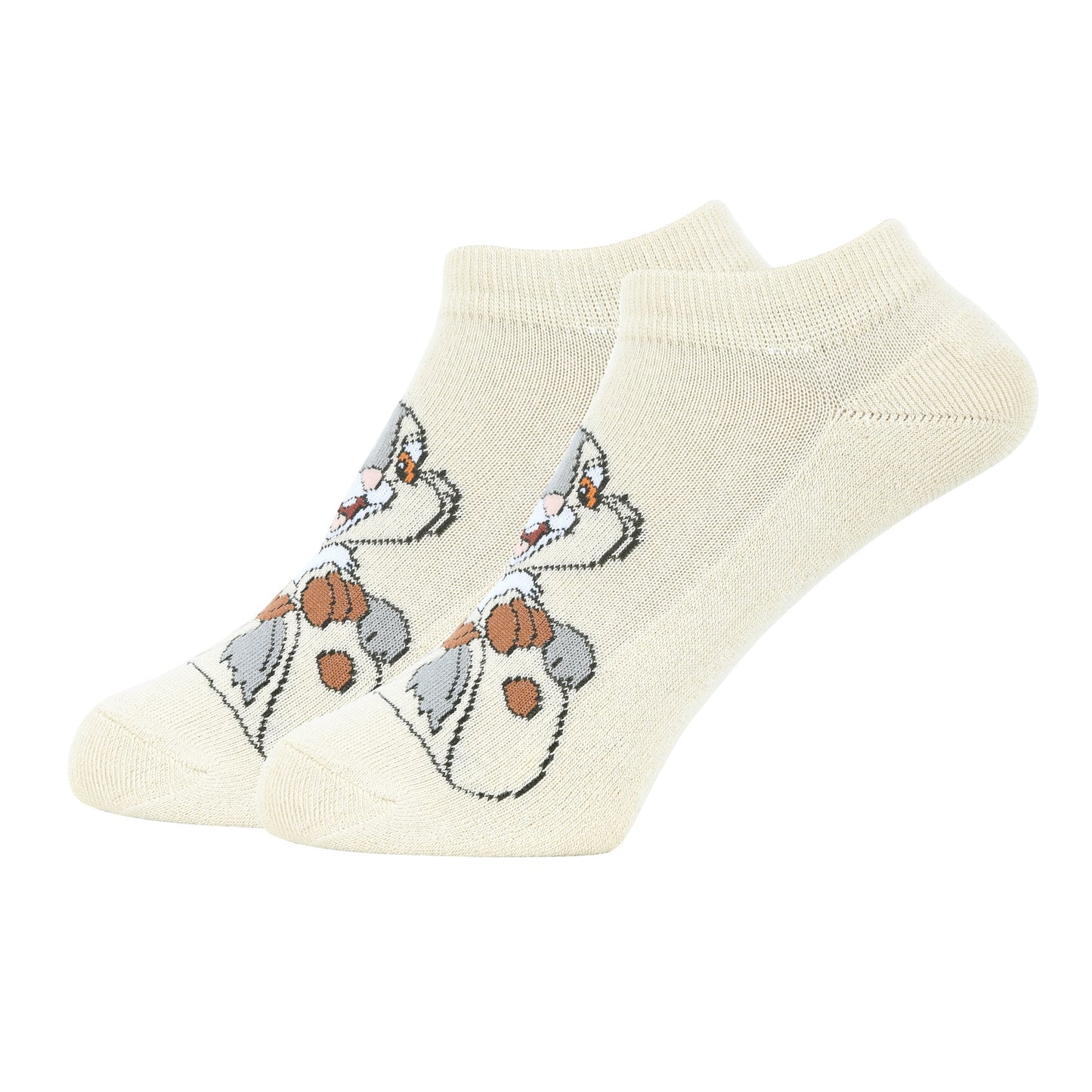 Balenzia X Disney Character Cushioned Ankle socks for women-Thumper Pack of 1 Pair1U-Beige