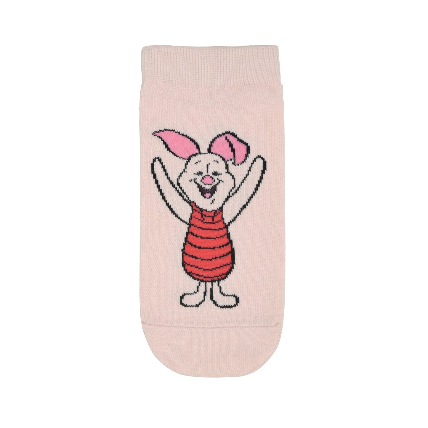 Balenzia x Disney Winnie the Pooh Lowcut socks for Women-PoohPigletEeyore Pack of 3 Pairs1UFree Size Cream Pink Blue