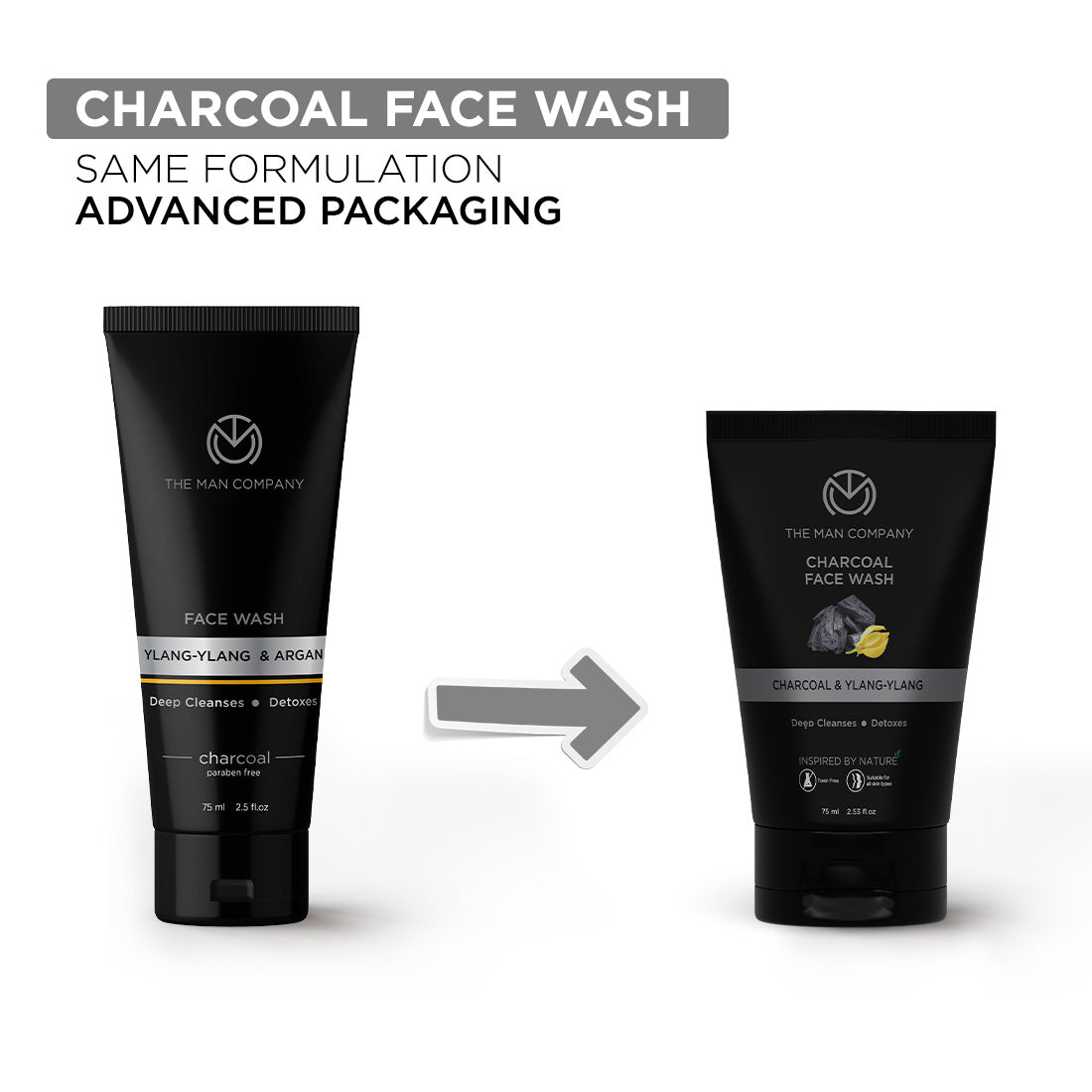 Charcoal Face Wash I Charcoal  Ylang Ylang 75ml