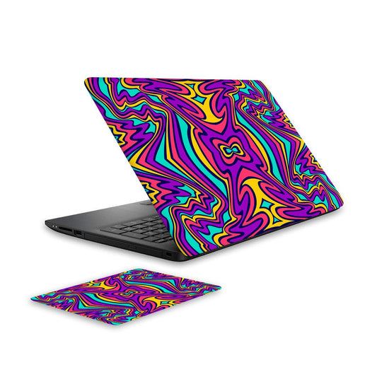 Psychedellic 4 Laptop Skin and Mouse Pad Combo