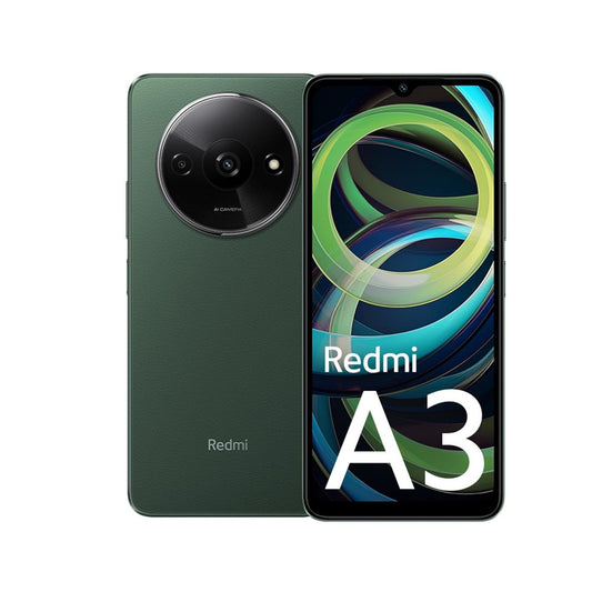 Redmi A3 Olive Green 4GB RAM 128GB Storage  Premium Halo Design  90Hz Display  Powerful 4G G36 Processor