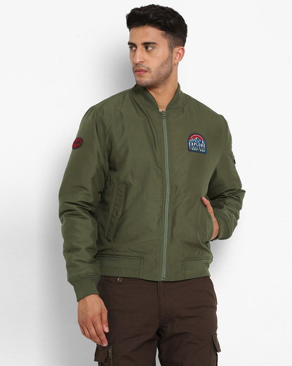 ROYAL ENFIELDZip-Front Bomber Jacket