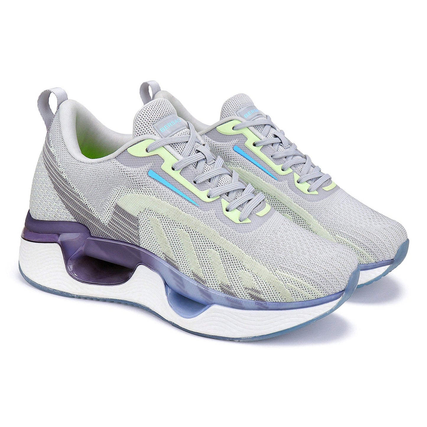 Bersache Lightweight Sports Running Shoes For Men Grey-9061