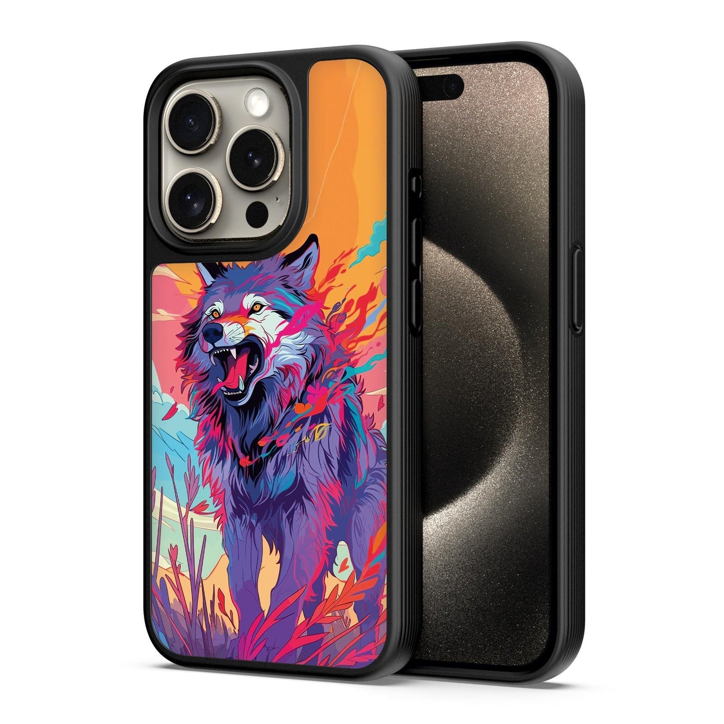 Colour Wolf 3D Mobile Bumper Cover