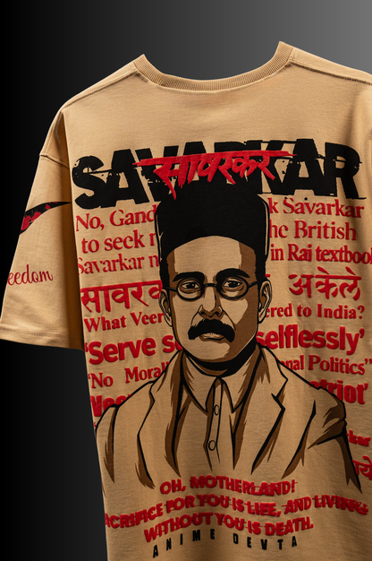 Proudly Patriotic Veer Savarkar Tee - Puff Print