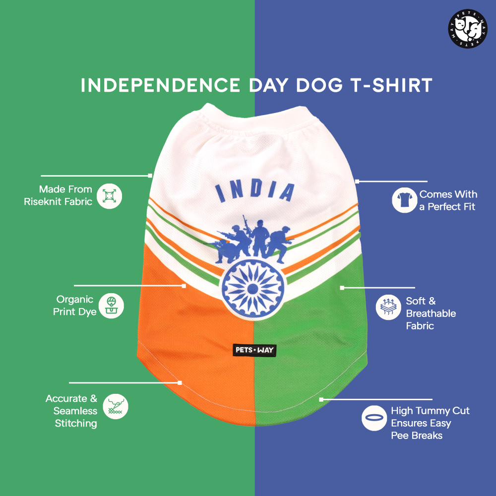 Pets Way Style 1 Independence Day T Shirt for Dogs