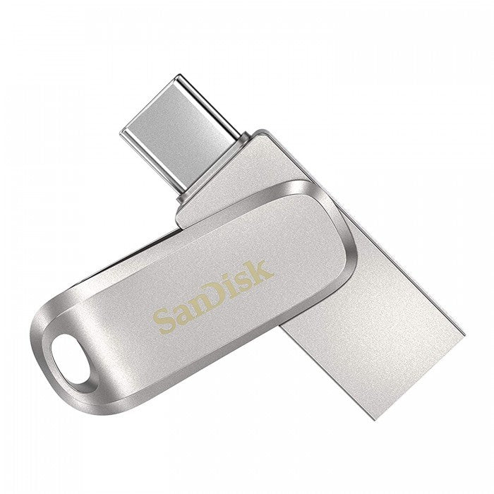 SanDisk Ultra Dual Drive Luxe USB Type C Flash Drive 256 GB 5Y - SDDDC4-256G-I35-Silver