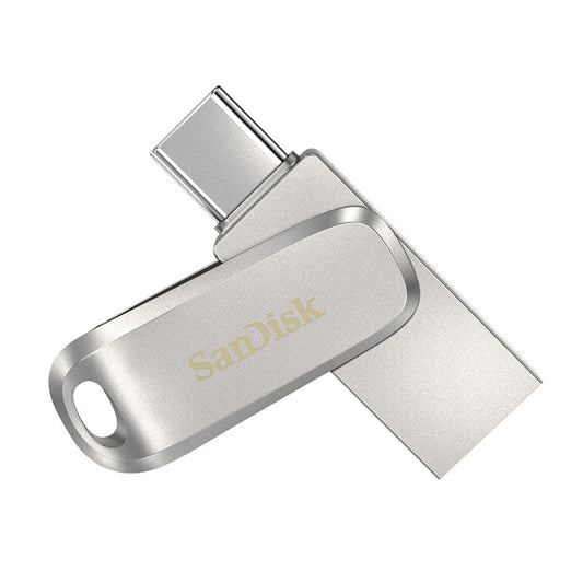 SanDisk Ultra Dual Drive Luxe USB Type C Flash Drive 064 GB 5Y - SDDDC4-064G-I35-Silver