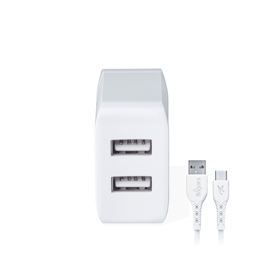 PA-DualUSB with Type-C Cable with cable