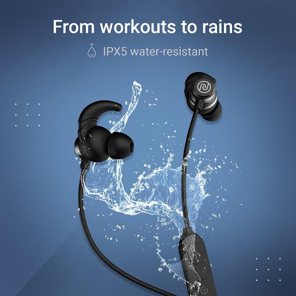 Noise Blaze Neckband IPX5 Water Resistant Magnetic Function Black