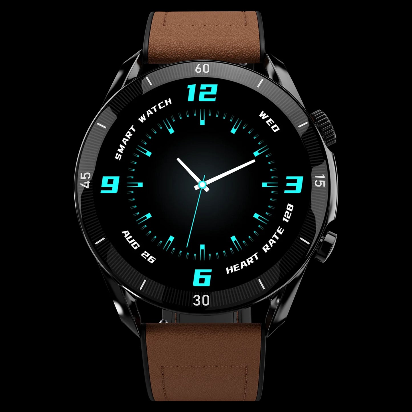 Fire-Boltt Legacy 1.43 AMOLED Bluetooth Calling with First Ever Wireless Charging Smartwatch  Brown Strap 1.43