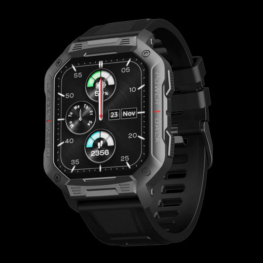 boAt Wave Force with 1.83 inch HD Display and Bluetooth Calling Smartwatch  Black Strap Free Size