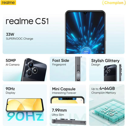 Realme C51 4GB 128GB Black