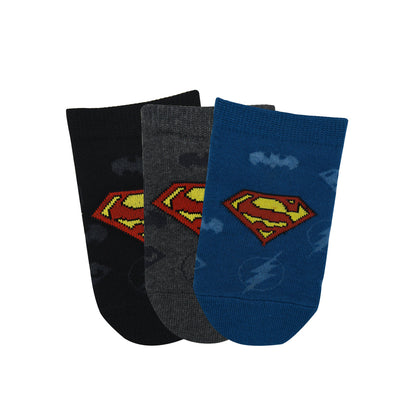 Justice League By Balenzia Low Cut Socks for Kids Pack of 3 Pairs1U