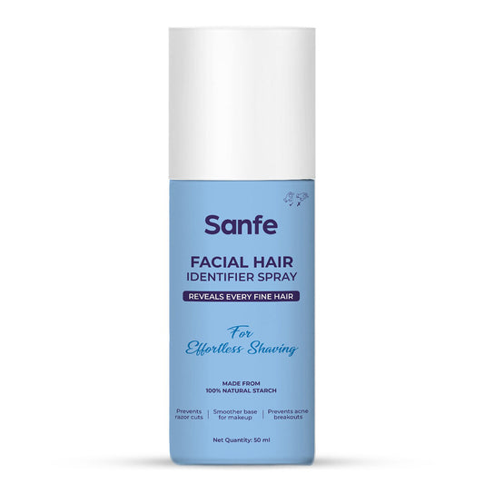 Sanfe Facial Hair Identifier Spray For Shaving Dermaplaning For Women Prevents razor cuts - 50ml