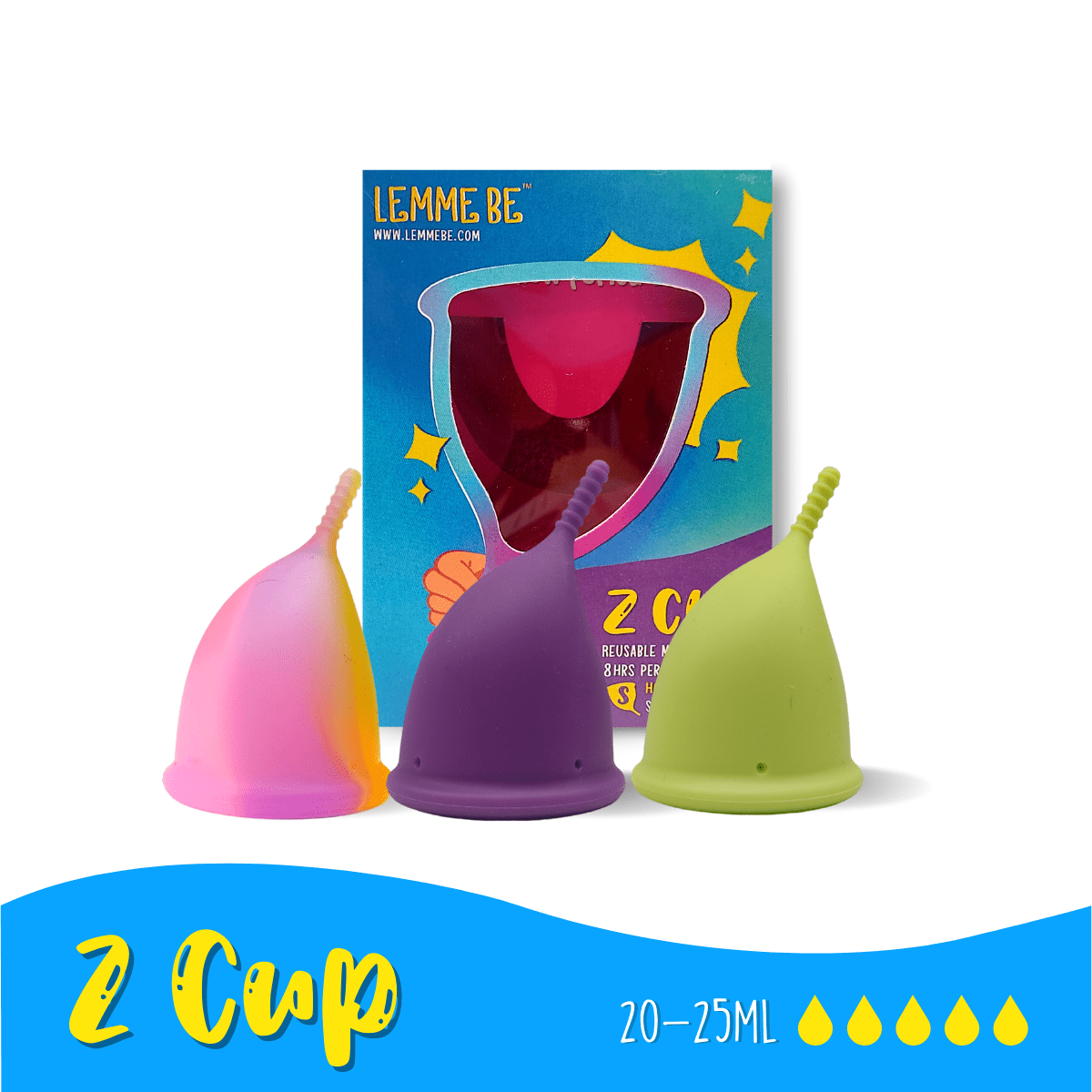 Z Cup - Reusable Menstrual Cup  100 Medical Grade Silicone  Pack of 1