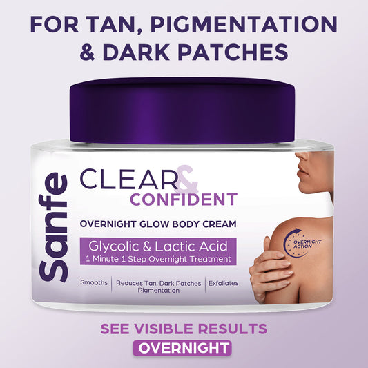Clear  Confident Overnight Glow Body Cream for Face