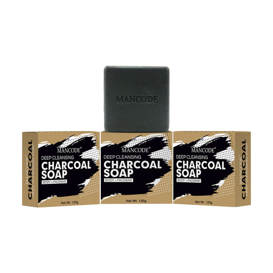 Charcoal Deep Cleansing Soap 125gm  Pack of 3