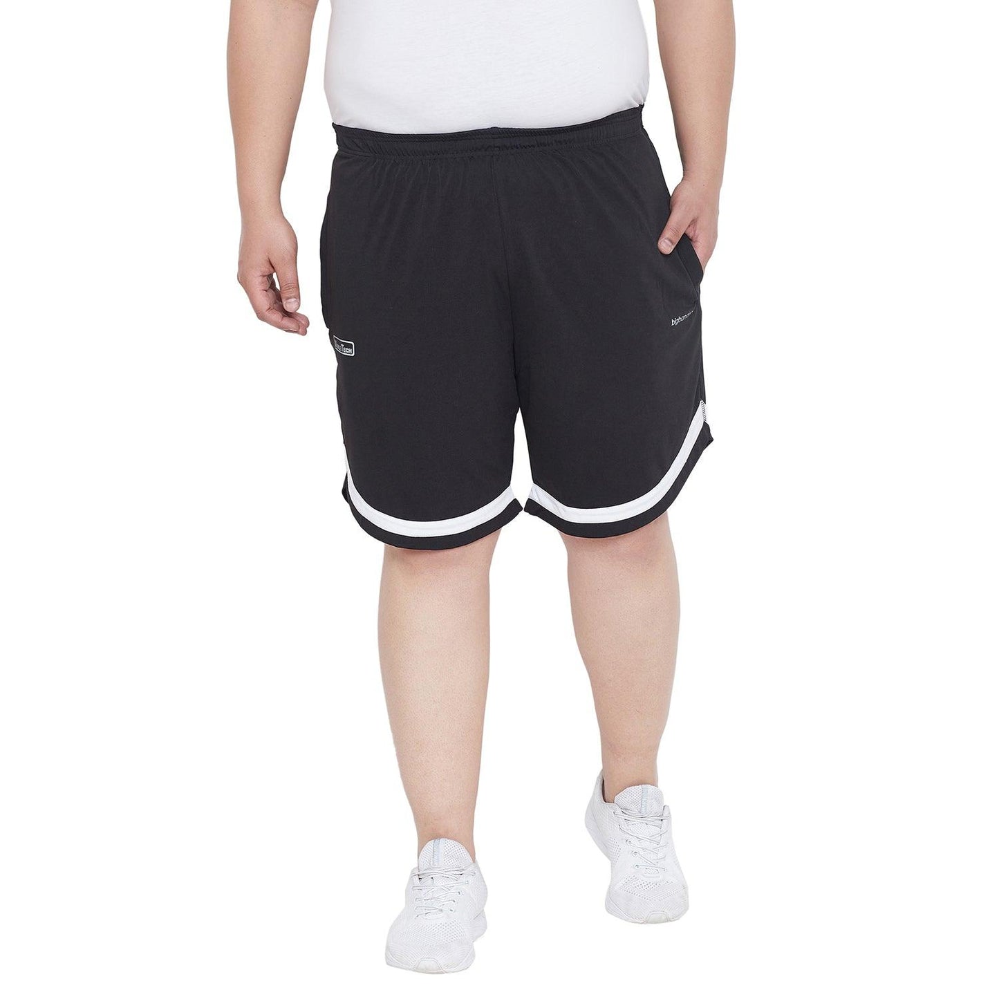 Men Plus Size Jesty Striped Shorts