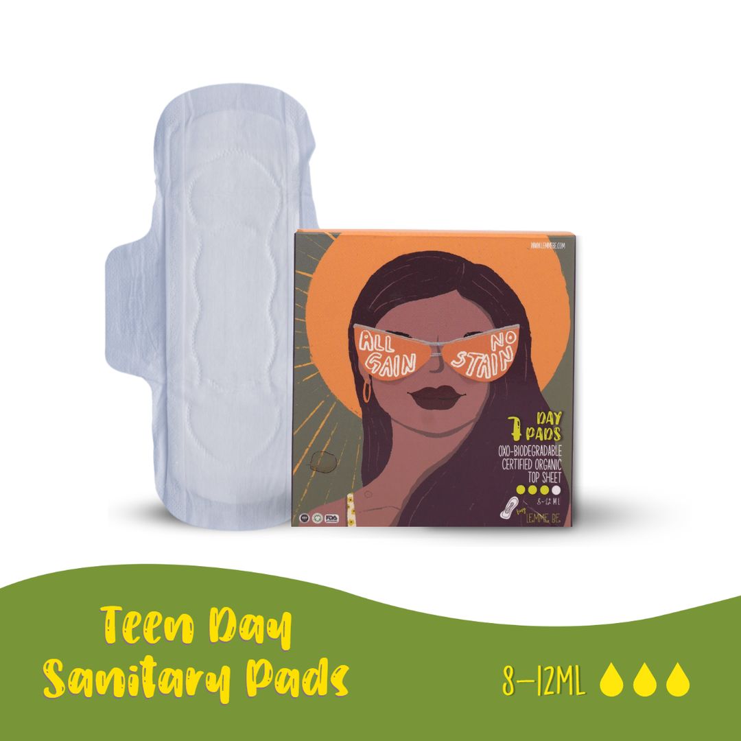 Lemme Be Girls 100 Pure Cotton Day Sanitary Pads