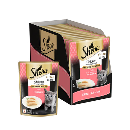 Sheba Chicken Loaf Rich Premium Kitten 2 to 12 Months Fine Cat Wet Food